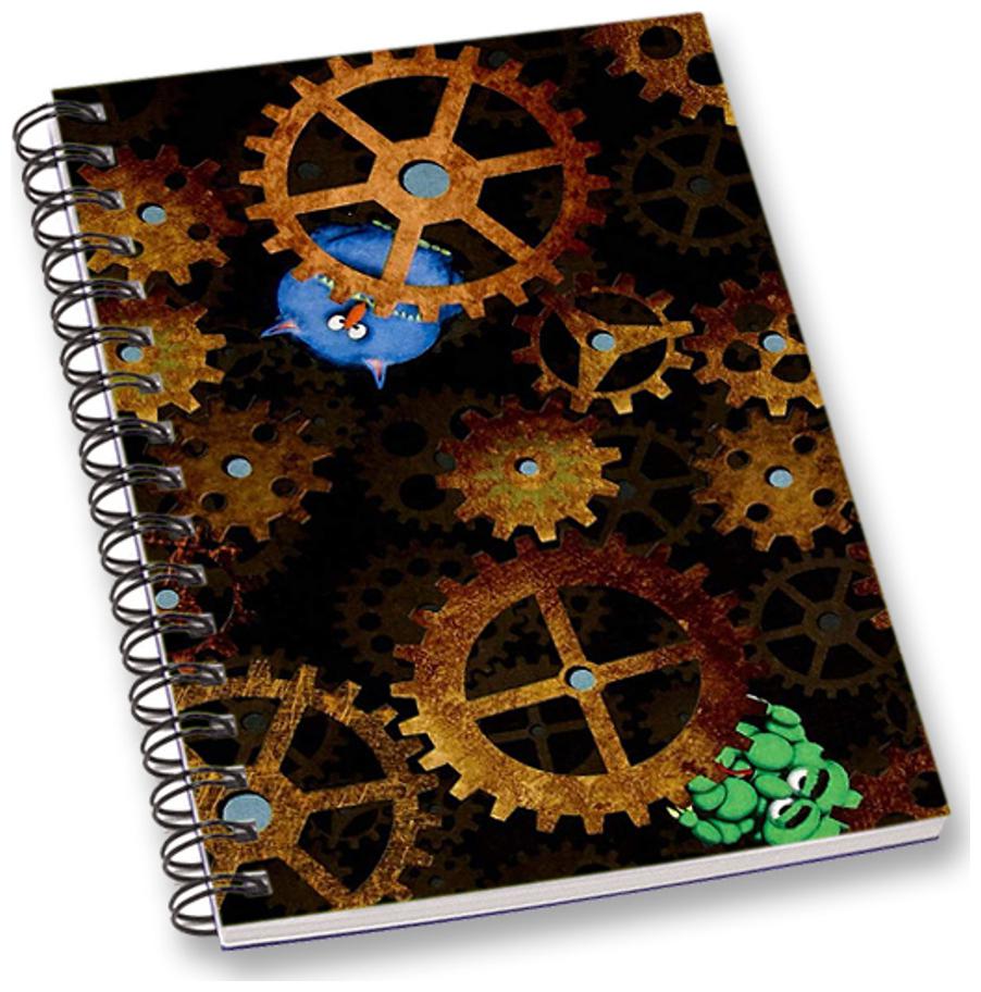 

RADANYA Machine Wheel A5 Notebook Wirebound Ruled Paper Diary
