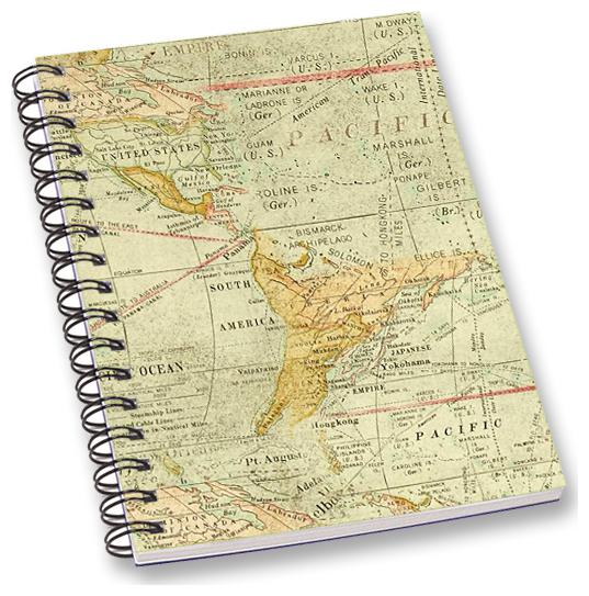 

RADANYA Map A5 Notebook Wirebound Ruled Paper Diary