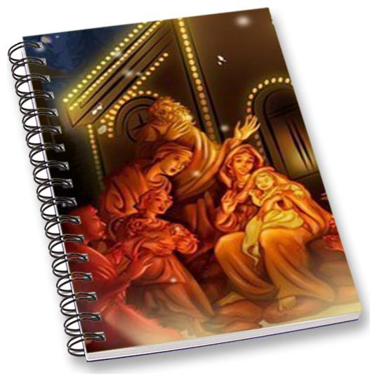 

RADANYA Merry Christmas A5 Notebook Wirebound Ruled Paper Diary
