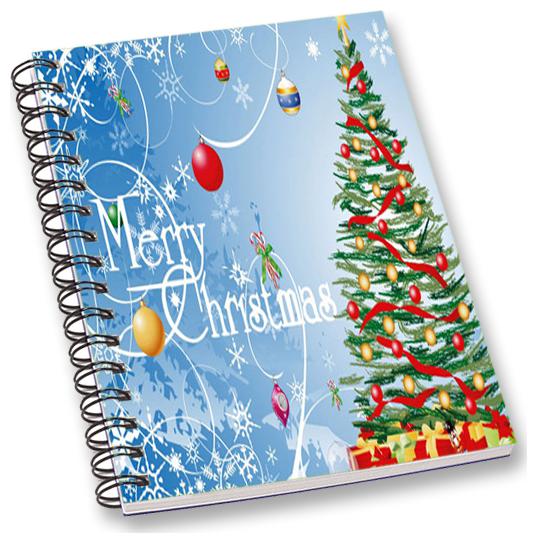 

RADANYA Merry Christmas A5 Notebook Wirebound Ruled Paper Diary