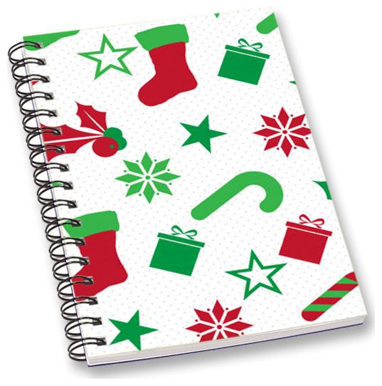 

RADANYA Merry Christmas A5 Notebook Wirebound Ruled Paper Diary