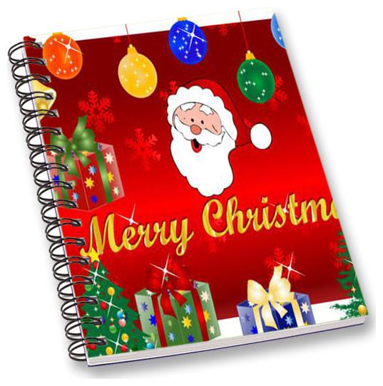 

RADANYA Merry Christmas A5 Notebook Wirebound Ruled Paper Diary