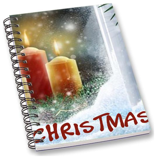 

RADANYA Merry Christmas A5 Notebook Wirebound Ruled Paper Diary