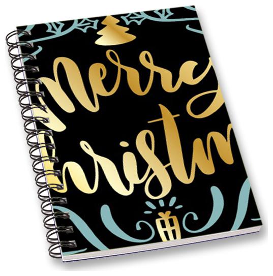 

RADANYA Merry Christmas A5 Notebook Wirebound Ruled Paper Diary