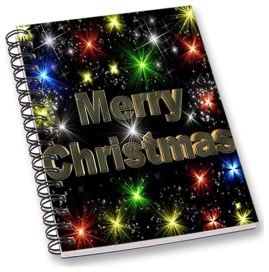 

RADANYA Merry Christmas A5 Notebook Wirebound Ruled Paper Diary