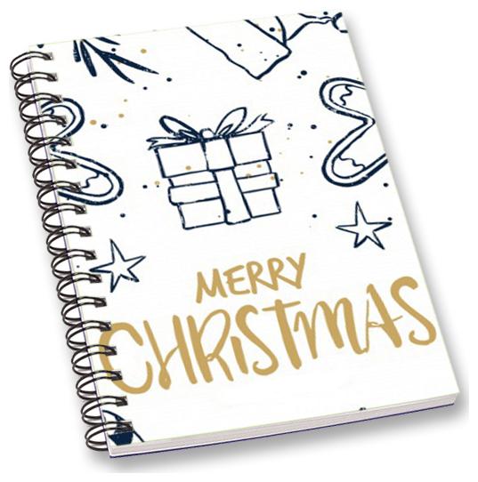 

RADANYA Merry Christmas A5 Notebook Wirebound Ruled Paper Diary