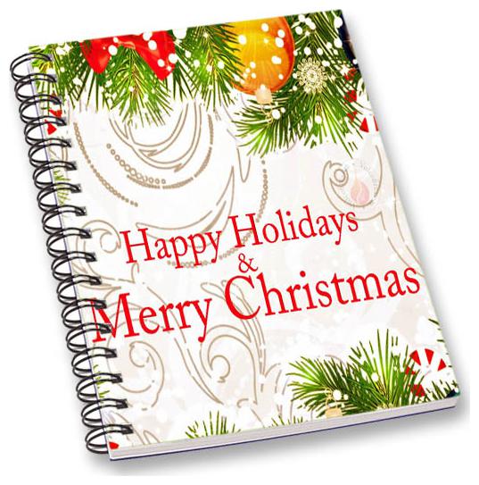 

RADANYA Merry Christmas A5 Notebook Wirebound Ruled Paper Diary