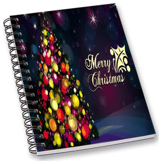 

RADANYA Merry Christmas A5 Notebook Wirebound Ruled Paper Diary