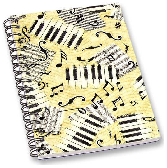 

RADANYA Music A5 Notebook Wirebound Ruled Paper Diary