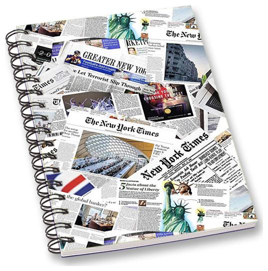 

RADANYA News Paper A5 Notebook Wirebound Ruled Paper Diary