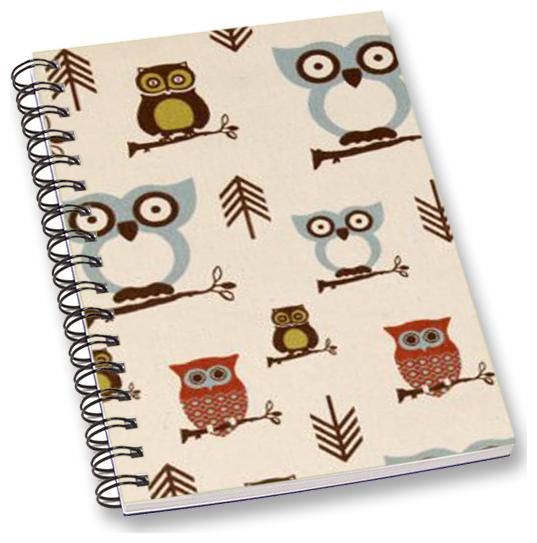 

RADANYA Owl A5 Notebook Wirebound Ruled Paper Diary