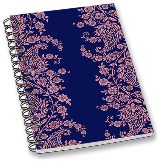 

RADANYA Paisley A5 Notebook Wirebound Ruled Paper Diary