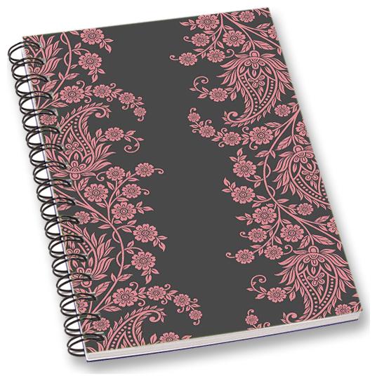 

RADANYA Paisley A5 Notebook Wirebound Ruled Paper Diary