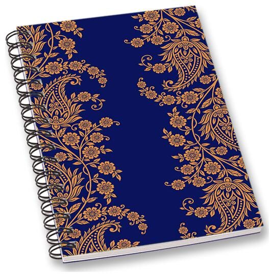 

RADANYA Paisley A5 Notebook Wirebound Ruled Paper Diary