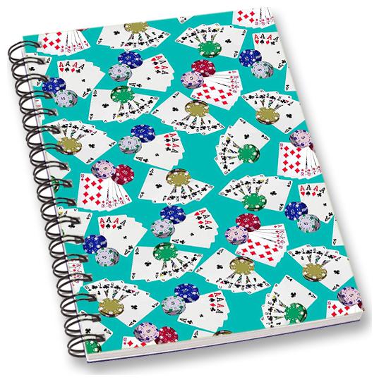

RADANYA Playing Cards A5 Notebook Wirebound Ruled Paper Diary
