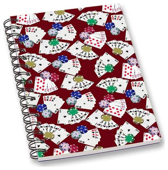 

RADANYA Playing Cards A5 Notebook Wirebound Ruled Paper Diary