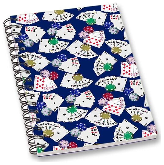 

RADANYA Playing Cards A5 Notebook Wirebound Ruled Paper Diary