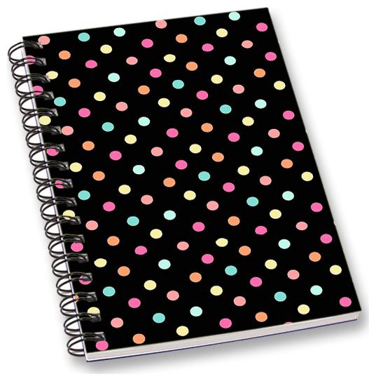 

RADANYA Polka Dot A5 Notebook Wirebound Ruled Paper Diary