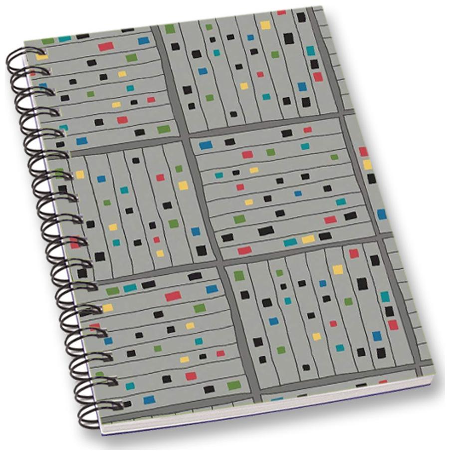 

RADANYA Printed A5 Notebook Wirebound Ruled Paper Diary