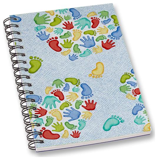 

RADANYA Printed A5 Notebook Wirebound Ruled Paper Diary
