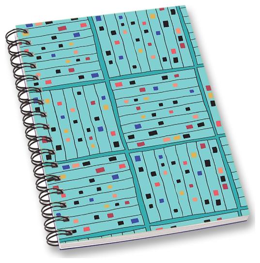 

RADANYA Printed A5 Notebook Wirebound Ruled Paper Diary