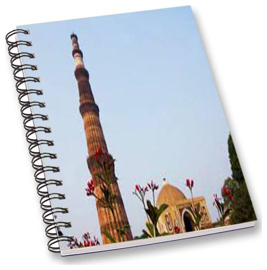 

RADANYA Qutub Minar A5 Notebook Wirebound Ruled Paper Diary