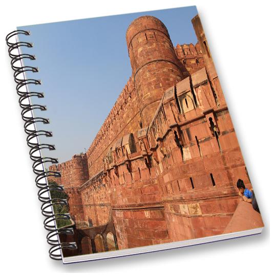 

RADANYA Red Fort A5 Notebook Wirebound Ruled Paper Diary