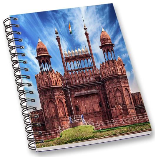

RADANYA Red Fort A5 Notebook Wirebound Ruled Paper Diary