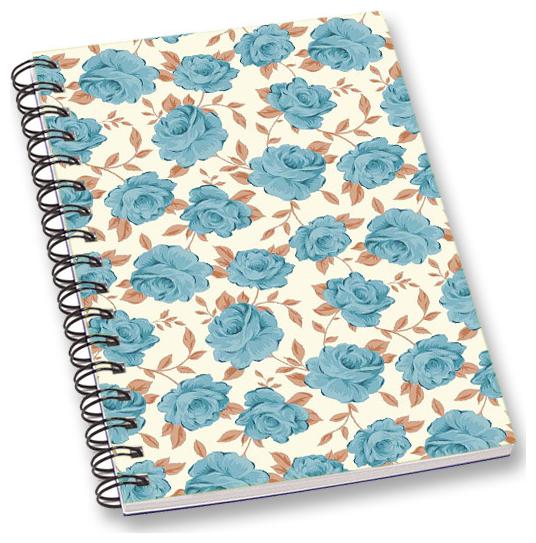 

RADANYA Rose A5 Notebook Wirebound Ruled Paper Diary