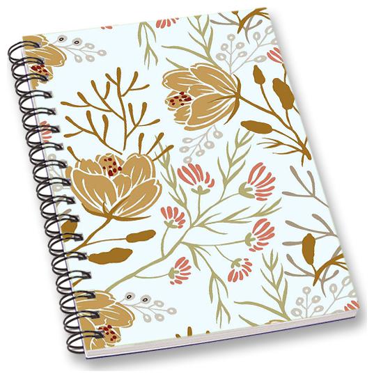 

RADANYA Rose A5 Notebook Wirebound Ruled Paper Diary