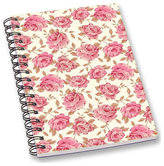 

RADANYA Rose A5 Notebook Wirebound Ruled Paper Diary