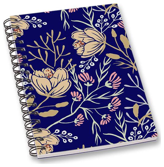 

RADANYA Rose A5 Notebook Wirebound Ruled Paper Diary