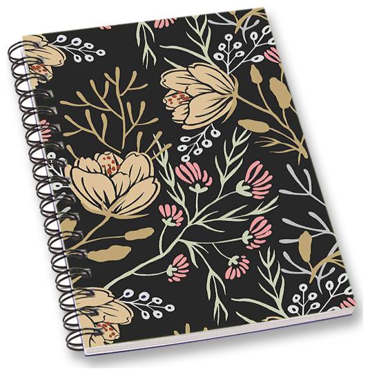 

RADANYA Rose A5 Notebook Wirebound Ruled Paper Diary
