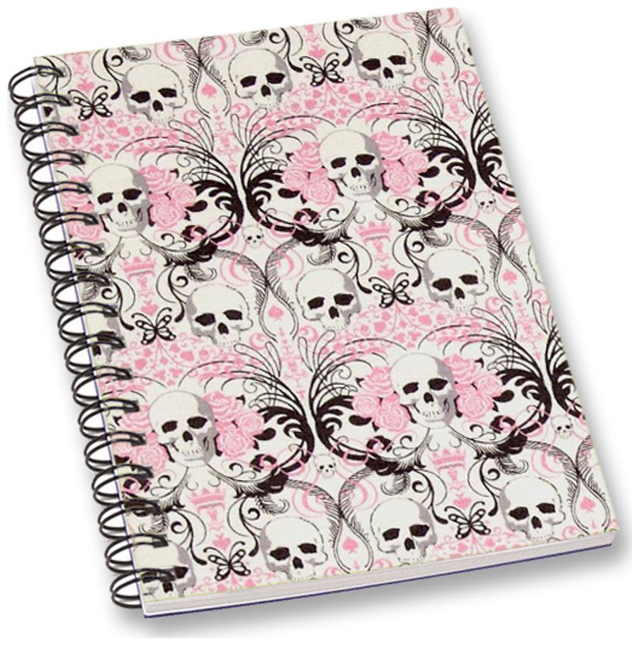 

RADANYA Skull A5 Notebook Wirebound Ruled Paper Diary