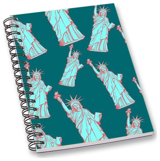 

RADANYA Statue Of Liberty A5 Notebook Wirebound Ruled Paper Diary