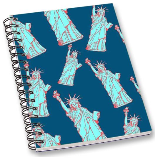 

RADANYA Statue Of Liberty A5 Notebook Wirebound Ruled Paper Diary