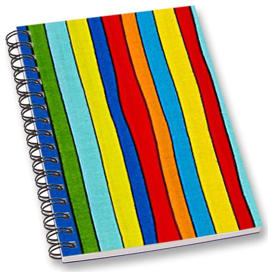 

RADANYA Stripe A5 Notebook Wirebound Ruled Paper Diary