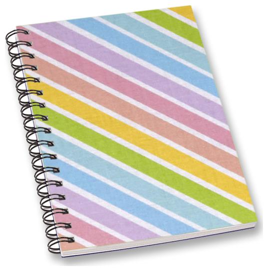

RADANYA Stripe A5 Notebook Wirebound Ruled Paper Diary
