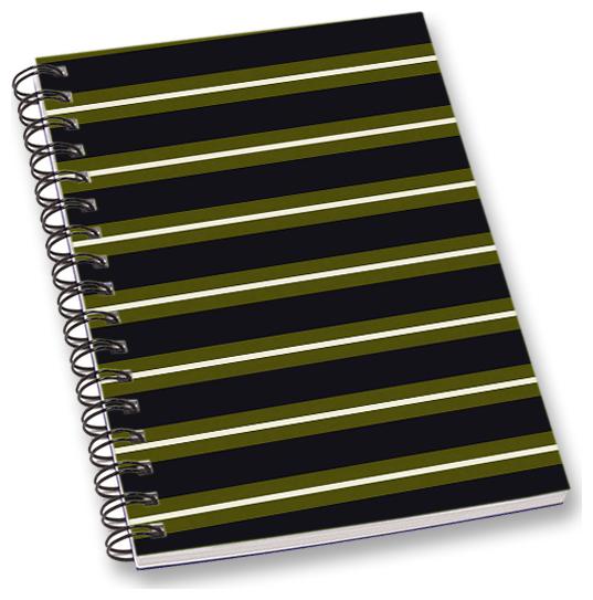 

RADANYA Striped A5 Notebook Wirebound Ruled Paper Diary