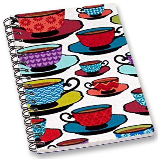 

RADANYA Tea Cup A5 Notebook Wirebound Ruled Paper Diary