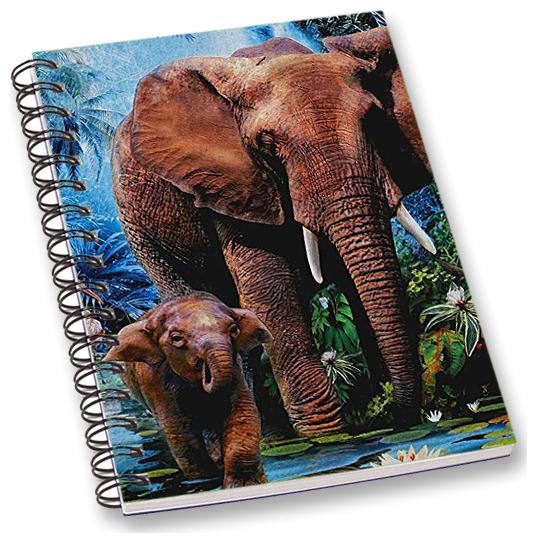 

RADANYA Wild Life A5 Notebook Wirebound Ruled Paper Diary