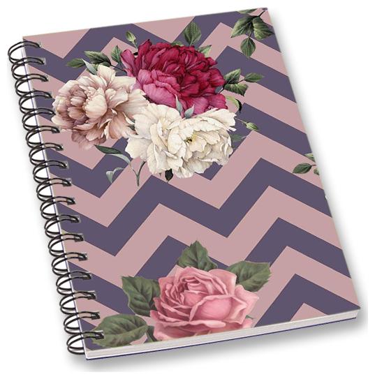 

RADANYA Zig A5 Notebook Wirebound Ruled Paper Diary