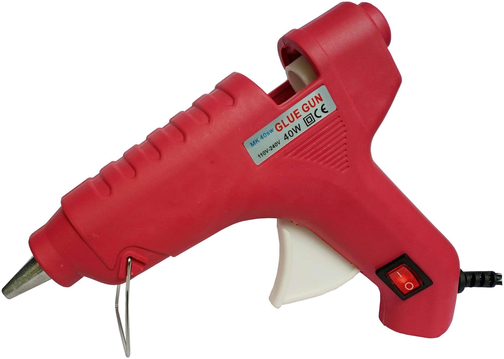 

RED 40W 40 WATT HOT MELT GLUE GUN (ON OFF SWITCH WITH INDICATOR)
