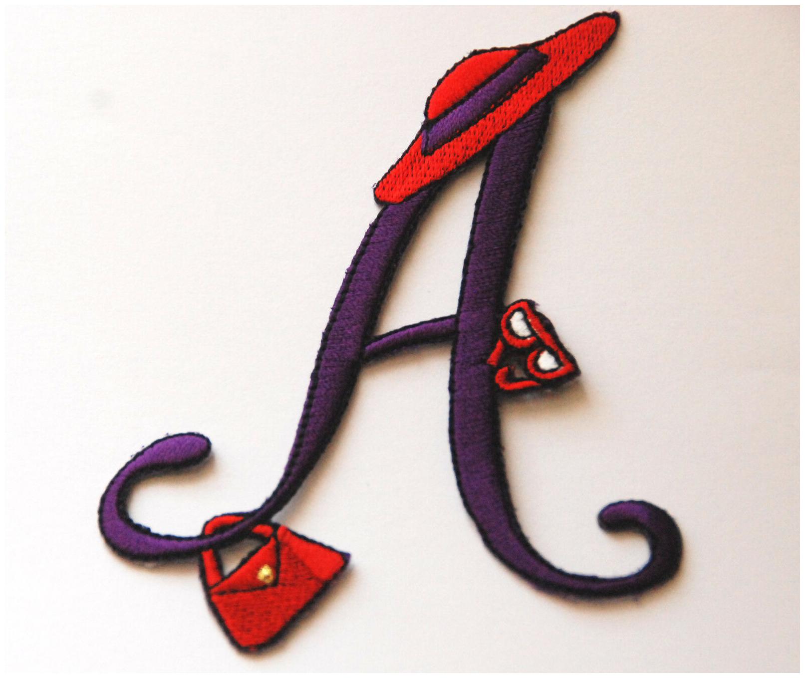 Buy Red Hat Fabric Initial A To E Sew Or Iron On Crafts