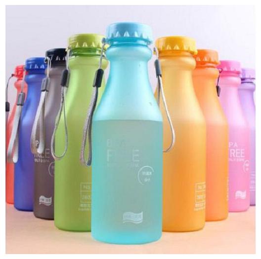

Right traders Unbreakable Free Portable Running Leak-proof Sports Water Bottle Frosted Plastic Cup (PACK OF 4)