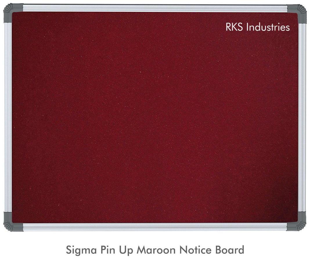 

RKS Industries Maroon Lightweight Aluminium Frame Pin-up Board 2 x 3 ft