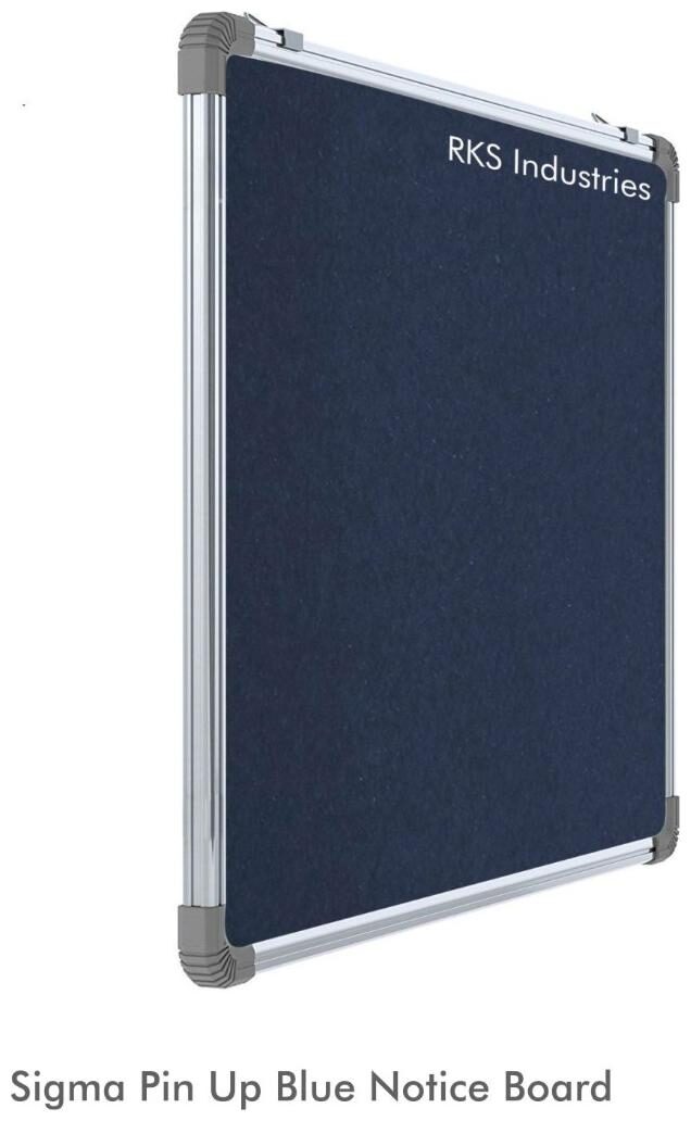 

RKS Industries Blue Lightweight Aluminium Frame Pin-up Board 3 x 4 ft