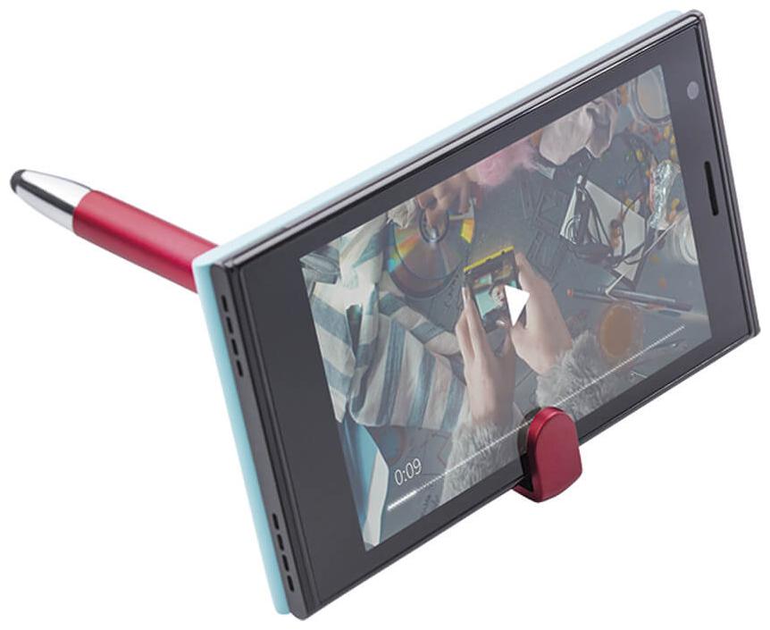

Rollerball 3 in 1 kick stand Blue body Multi-function Pen
