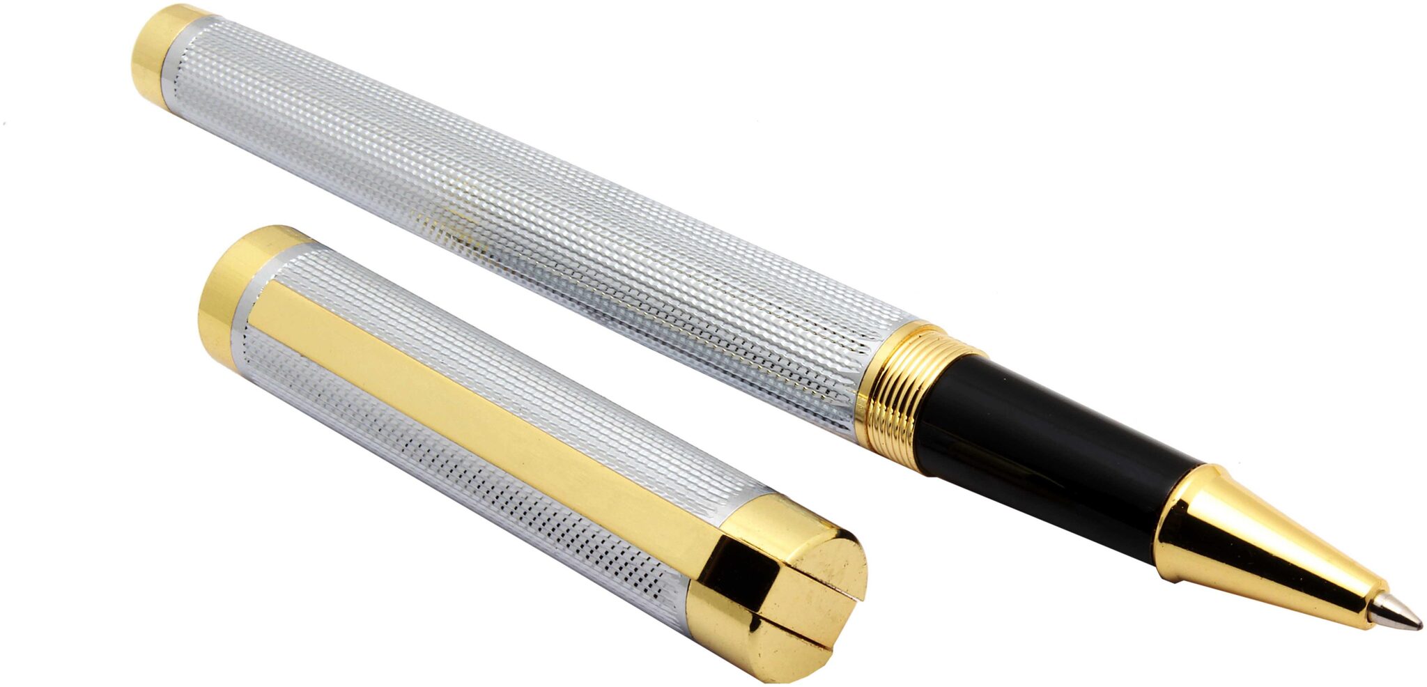 

SRPC Royal Frontier Signature Shine Silver Roller Ball Pens Designer Gift
