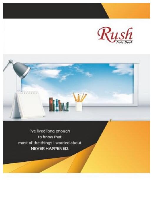 

Rush 452 Pgs Premium A4 Notebook (Pack of 5) - Single Line Ruled
